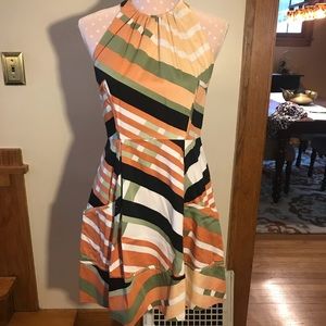 Jessica Simpson Chevron Halter Dress